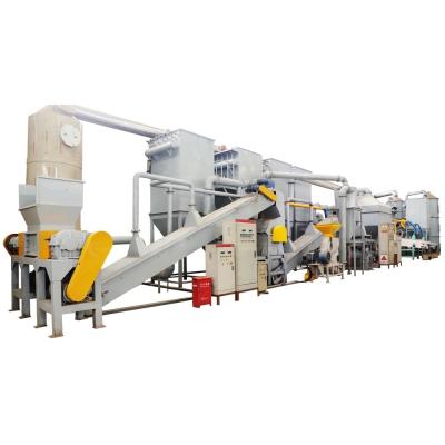 China 200-1000KG/H Waste Battery Separating Line for Recycling of Black Mess and Cooper-AL for sale