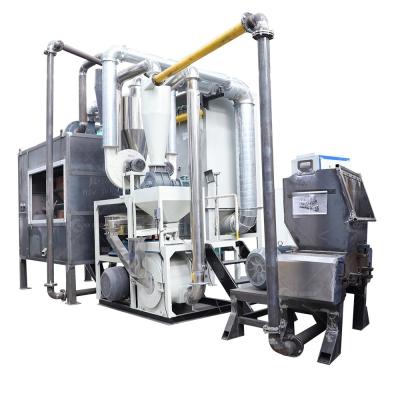 China PLC-gecontroleerde aluminiumplastic recycling lijn medisch schroot blaas recycling machine Te koop