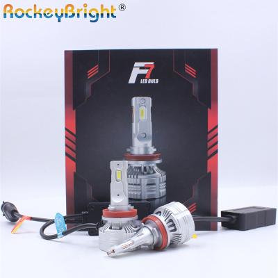 China Aluminum Alloy ROCKEYBRIGHT 130W 13000LM F7 LED Headlamp Lamp H7 H11 H4 Car LED Headlight H7 H4 9007 H13 Canbus 9005 H1 HB3 LED Headlight for sale