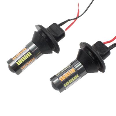 China Ba15s LED STOP Lights 1156 Canbus No Error 1156 BA15S 66 SMD Color Dual Color Coaster LED Turn Signal Light Bulbs Fog Lights For BMW Car Bulb for sale