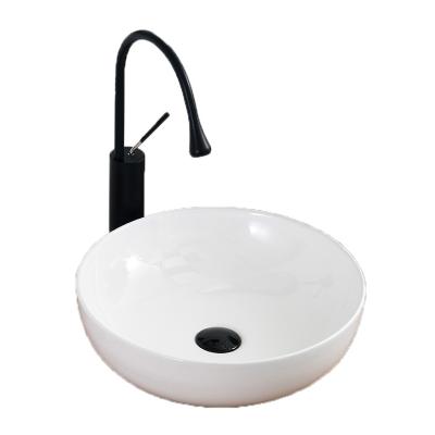 China Eco-friendly European Bathroom Oval Round Bowl Shape Art Basin Sink Ceramic Countertop Toilet Bagno for sale