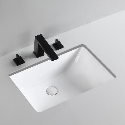 China JINLISI Eco-Friendly Bathroom Under Counter Rectangular Wash Basin Deep Under Mounted Luxury Basins Sink for sale