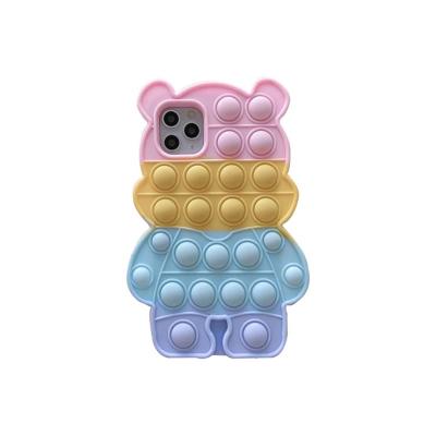 China Anti-fall factory direct sales and wholesale shockproof cute silicone phone case for sale