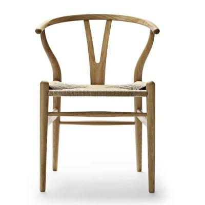 China Wishbone chair Luxurious Natural Rattan Wholesale Products Dining Chairs Hotel Chairs Solid Wood Dining Room Furniture Chair for sale