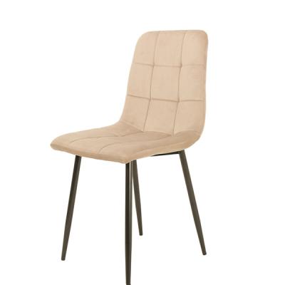 China Modern High Quality Low Price Velvet Dining Room Chair Comfortable Velvet Wood Modern Dining Chair for sale