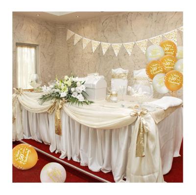 China 15 Piece Eco-friendly Material 50th Birthday Decorations Set Gold Balloons Party Decorations Balloons for sale