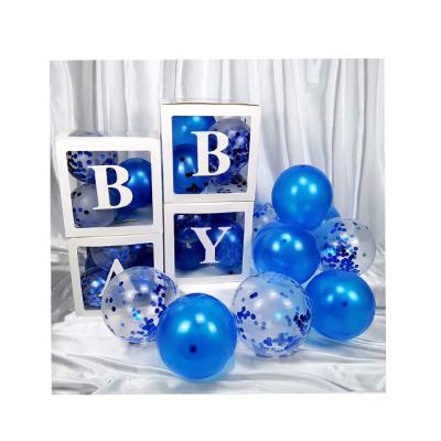 China Latex Balloon Blue Balloon Birthday Decoration Party Supplies Eco-friendly Material Package for sale