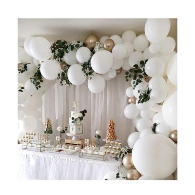 China Vibrant White Balloons Eco-friendly Material White Latex Balloons Round Romantic Baloon Valentines Gift Balloon For Wedding Engagement for sale