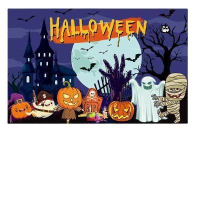 China Eco-friendly Material Ghost Festival Photo Background For Party Decoration Halloween Backdrop Party Supplies for sale