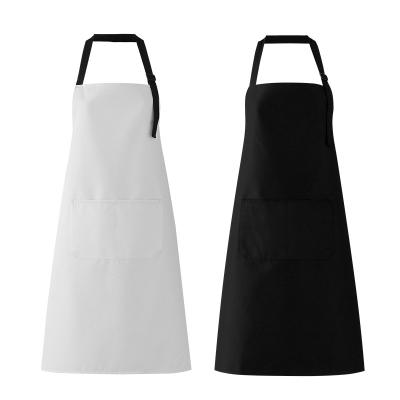 China 100% Waterproof 12 Pack Bib Apron - Unisex Black Apron Bulk with 2 Roomy Pockets Machine Washable for Kitchen Crafting BBQ Drawing for sale