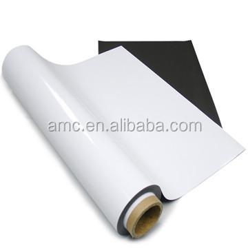 China Large Rubber Magnet Strip Rubber Magnetic PVC Sheet Flexible Dry Roll Industrial Printable Blank Erase Material for sale