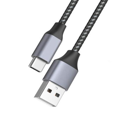 China 3A USB Fast Charging Type C Cable USB-C Factory 1m Kabel Cheap Price Type C Charger Usb Cables Black Gray Fast Android Data Cable 1ft for sale