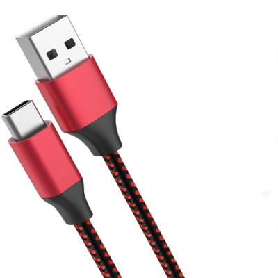 China Double Braided Nylon/Polyester Jacket External Charger 2.0 Data_cable Connection And Computer Data Mobile Phone Type Usb C Cable For Fast Charging for sale