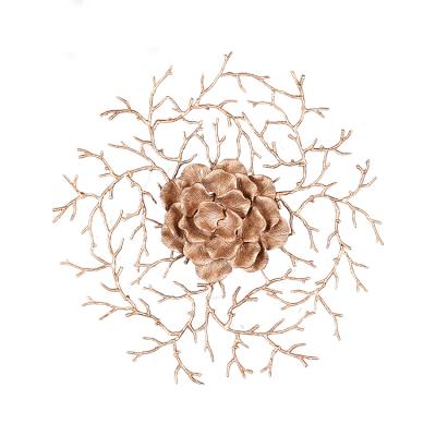 China Modern Wholesale Hotel Project Decoration Room Luxury Copper Wall Sconce for sale