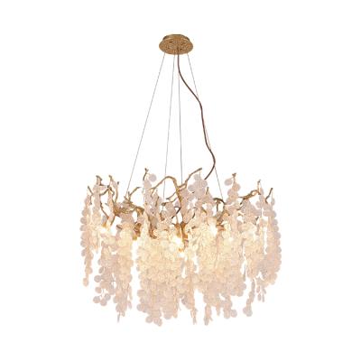 China Modern Lobby Decoration Hotel Chandelier Copper Luxury Lamp Hanging Modern Pendant Lamp for sale