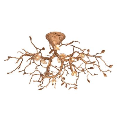 China Modern Contemporary Decorative Lighting Single Copper Led Ceiling Lamp For Living Room Decoration for sale