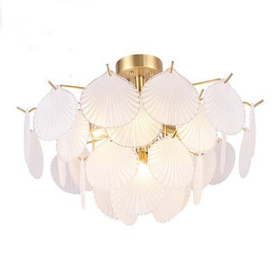 China Modern Nordic Indoor Decorative Copper Crystal Ceiling Kitchen Style Pendant Lamp for Living Room for sale