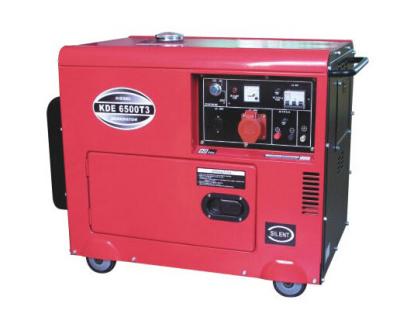 China 5kva air-cooled generator KDE6500T portable diesel generator for power supply en venta