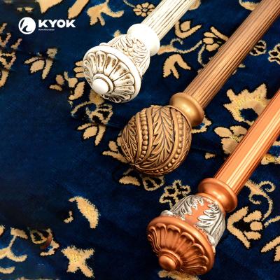 China KYOK Traditional Curtain Rod In Retro Designs Tropical Roman Rod for sale