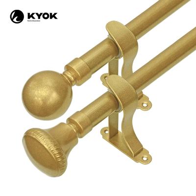 China KYOK 2022 Tropical Design Gold Popular Luxury Classic Curtain Rod for sale