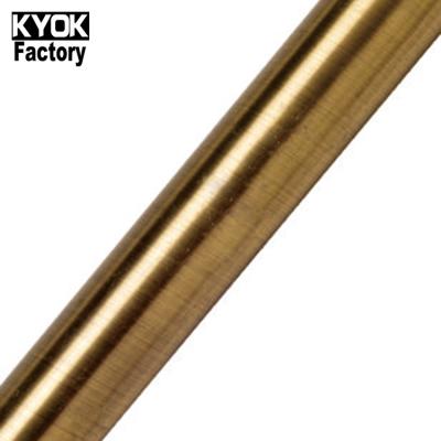 China 6M Length 6M Curtain Pole Stainless Metal Durable Metal Curtain Poles KYOK Hollow Steel Pipe Rod M913 for sale