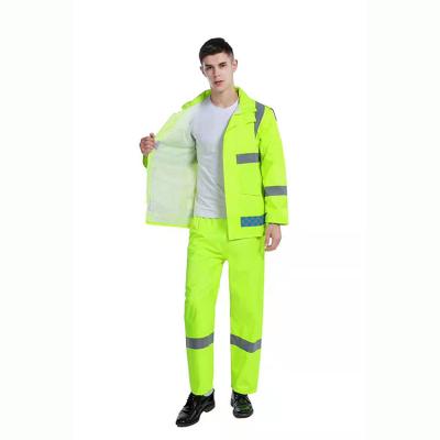 China Hospital Oxford Textile Reflective Waterproof Jacket For Police Rain Coat for sale