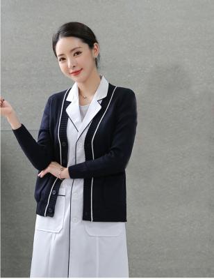 China New Design Hospital Winter Wear Ladies Knitted Cardigan Sweaters For Nurses for sale