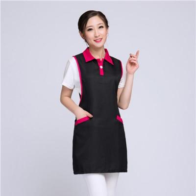 China Polyester Easy Soft Fabric Professional Food/Beverage Wash Apron for sale