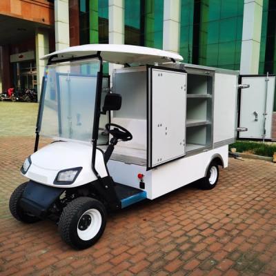 中国 Electric Golf Cart 4 Wheel 2 Passengers Car With Container Load Buggy Stroller 販売のため