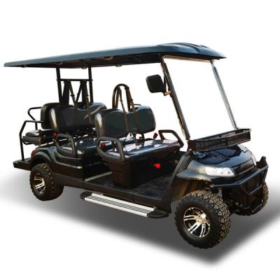 China 6 pasajeros Buggy de caza eléctrico NEA Batería de litio Golf Cars 60v 3.5kw OEM en venta