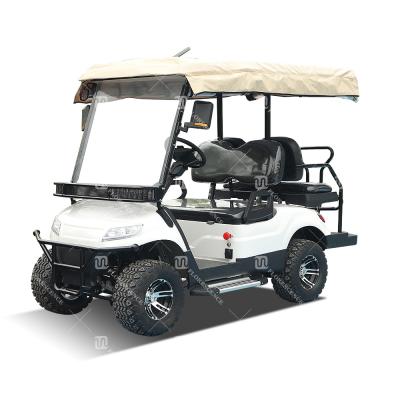 China 3,5-6 KW EV Golf Buggy's Maatwerk Kleur Met Lithium Batterij En Off-Road Banden Te koop