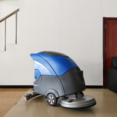 Китай Efficient Cleaning With Single Driver Blue FNE-D550 Floor Scrubber - Strong Battery 550mm Brush Disc Diameter продается