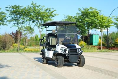 Cina Nuovo carrello da golf elettrico da 2 + 2 posti con velocità massima di 40 mph e pneumatici da 12 pollici per la strada corpo in acciaio in vendita