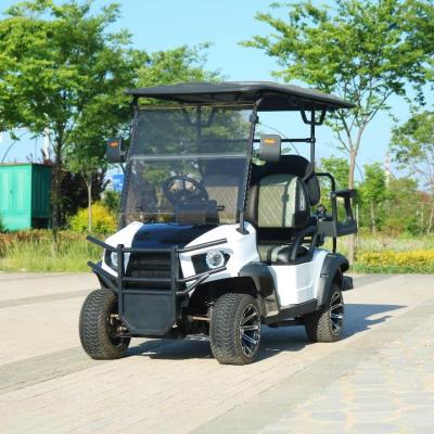 China 4-Sitzer Off-Road Elektrischer Golfwagen Lithiumbatterie Neues Design Pu-Sitze Farbe individuell zu verkaufen