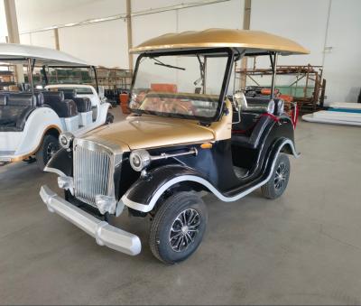 China Vintage Elektroauto Der klassische Golfwagen für kleine Gruppen Transport Schwarze Farbe für Resort zu verkaufen