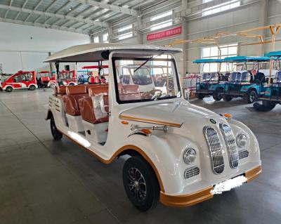 China 11 Sitzplätze Elektrofahrzeug Klassiker Reisen Retro Sightseeing Auto mit Markise für Erwachsene zu verkaufen