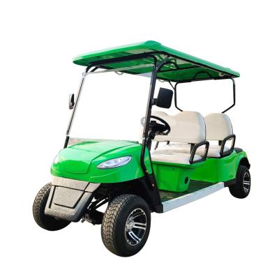 China 60V100AH Blei-Säure-Batterie 3.5KW Wechselstrommotor 4 Räder Elektro-Golfwagen 4-Sitzer Buggy zu verkaufen