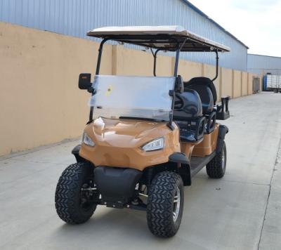 China 6 People Electric Golf Cart High Quality 5kw Motor With Lithium Battery And Off -Road Tires Road Legal for sale