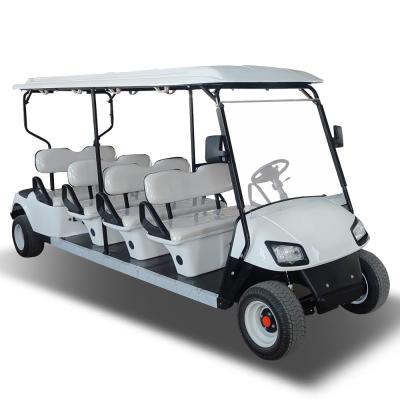 Cina 8 posti Golf Cart di caccia 30 KM / H Batteria azionato Golf Buggy elettrico Logo stampa personalizzata in vendita