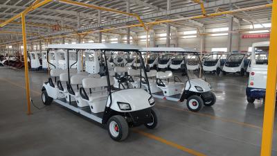 Cina 8 posti Golf Cart di caccia 30 KM / H Batteria azionato Golf Buggy elettrico Logo stampa personalizzata in vendita