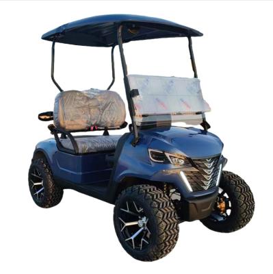 China Lifted Golf Cart 2 Passengers 4 Wheel Battery Operated High Performance Sightseeing Vehicle for sale