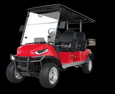 Cina Carrello da golf elettrico a 4 posti con rifornimento di secchi Kuwait USA Corea Etc Motore da 4 kW, batteria personalizzabile, supporto per la personalizzazione della scatola di carico in vendita