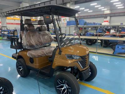 China 4 Seater Golf Car Cart Golf Buggy 72V Lithium Golf Electric Street Legal Cart Grill Front With Headlights for sale