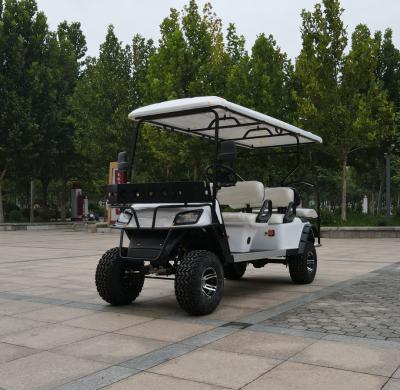 China Electric Golf Cart 4000W AC System 4+2 Seater Golf Cart Good Quality Lithium Ion Battery for sale