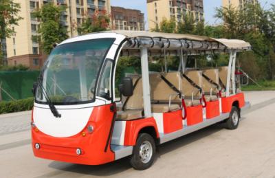 China Electric Sightseeing Bus 8 11 17 Seat Mini Bus Lead Acid Battery 7.5Kw Ac Motor for sale