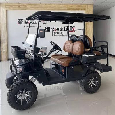 China Hand Drive Golf Cart Mini Jeep 72V 5Kw Electric 4X4 Luxury  In Vietnam Single 6 Seater for sale