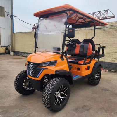 Китай Vibrant Orange China Electric Off-Road Golf Cart KK2+2 сиденья для семейного отдыха продается