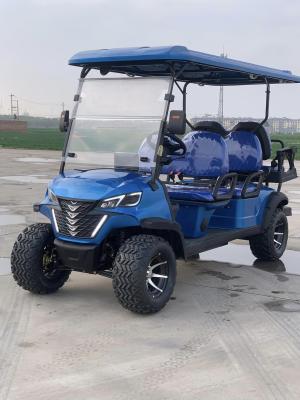 China Six-Seater Electric Off-Road Luxury Golf Cart Electromagnetic Brake Supports Customized Color And LOGO for sale