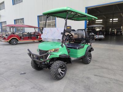 China The New Off-Road 4-Seater Green High-End Electric Golf Cart Supports Customized Colors And LOGO Four-Wheel Disc Brakes for sale