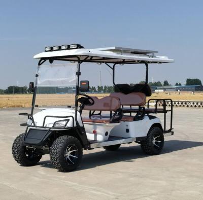 Cina 6 posti Golf Cart Stampa Personalizzata Per Adulti Ricaricabile Auto turistica in vendita